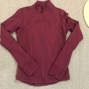 lululemon special edition define jacket with laser dot and mesh panel details